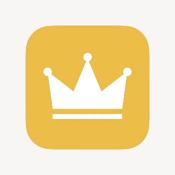Crown ranking icon, flat graphic | Free Icons - rawpixel