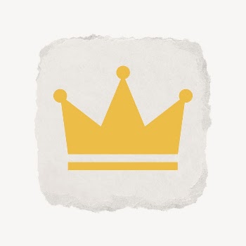 Crown ranking icon, ripped paper | Free Icons - rawpixel