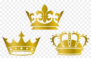Crown Silk Wedding Dress Textile - Gold Crown