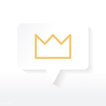 Crown speech bubble | Free stock vector - 586233