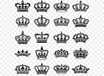 Crown Tiara Clip art - Hand painted black crown 