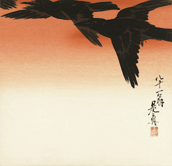 Crows and red sky (1888 | Free Photo Illustration - rawpixel