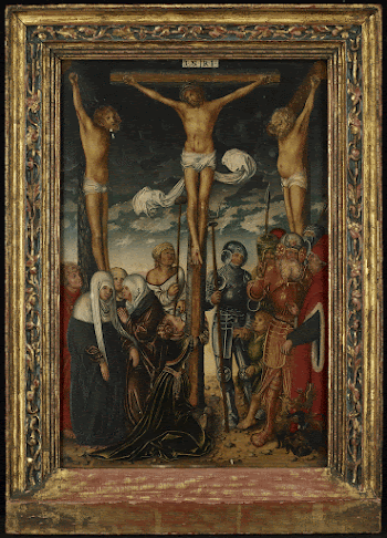 crucified Christ at center; Mary | Free Photo - rawpixel