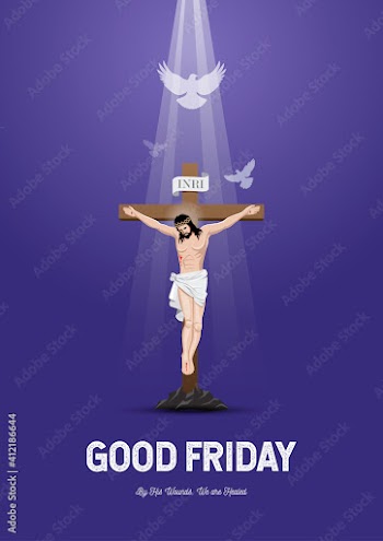 crucifixion of Jesus Christ vector illustration