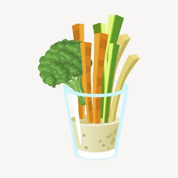Crudites clipart, healthy food illustration | Free PSD - rawpixel