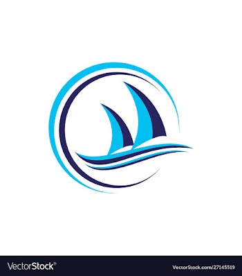 Cruise ship logo template icon vector image