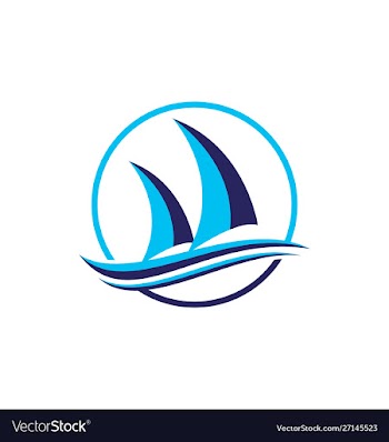 Cruise ship logo template icon vector image