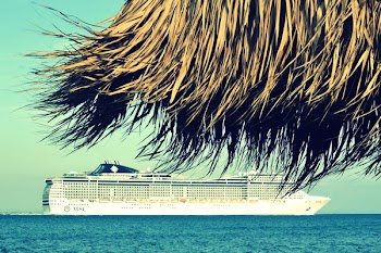 Cruise Ship Roaming on Body of Water