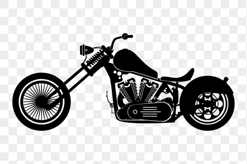 Cruiser motorcycle png sticker illustration, | Free PNG - rawpixel