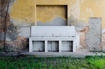 Crumbling Plaster Brick Wall