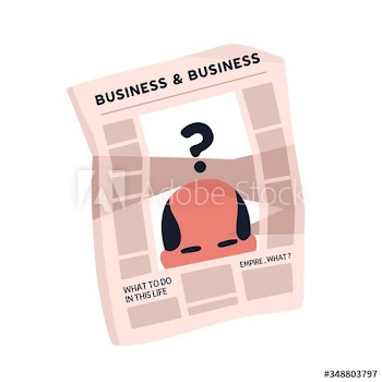Crumpled newspaper with articles about business vector flat illustration