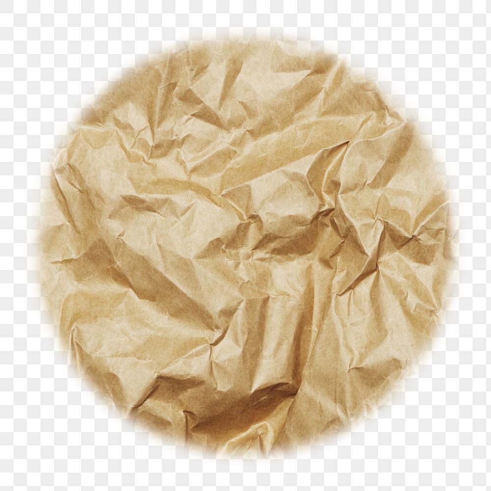 Crumpled paper png badge sticker, | Free PNG - rawpixel