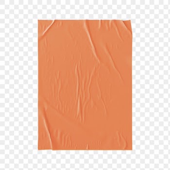 Crumpled paper png sticker, orange | Free PNG - rawpixel