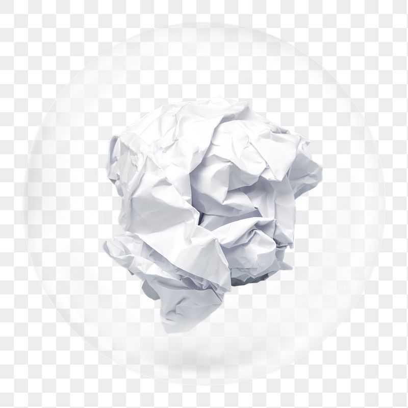 Crumpled paper png sticker, writer's | Free PNG - rawpixel