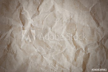 Crumpled white paper textured background