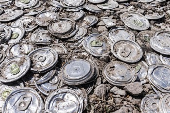 Crushed Recyclable Metal Free Photo 