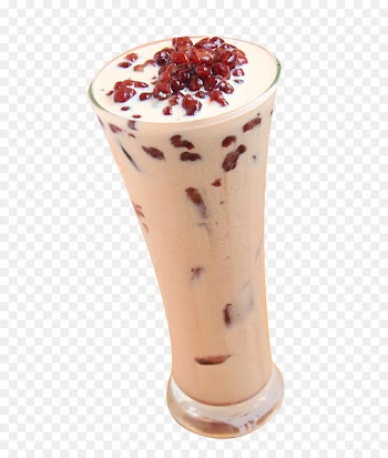 Crxe8me caramel Red bean ice Patjuk Congee Milk - Red bean milk tea 
