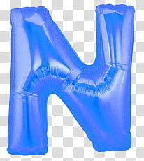 Cry Baby, blue N plastic balloon transparent background PNG clipart