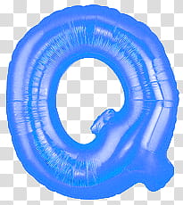 Cry Baby, blue Q balloon transparent background PNG clipart