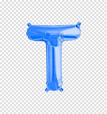 Cry Baby, blue T balloon transparent background PNG clipart