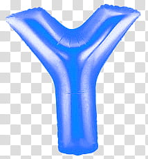 Cry Baby, blue Y plastic balloon transparent background PNG clipart