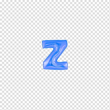 Cry Baby, blue z mylar balloon transparent background PNG clipart