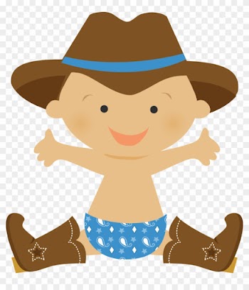 Cry Baby Clipart Country Life - Baby Cowboy Clipart