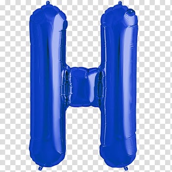 Cryba, blue H balloon transparent background PNG clipart