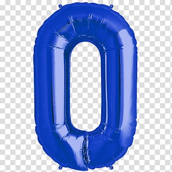 Cryba, blue O balloon transparent background PNG clipart