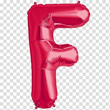 Cryba, pink f foil balloon transparent background PNG clipart