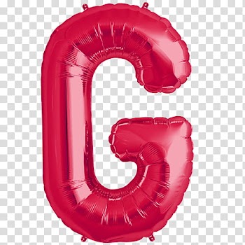 Cryba, pink g foil balloon transparent background PNG clipart