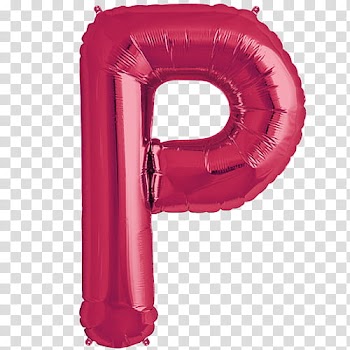 Cryba, pink p foil balloon transparent background PNG clipart