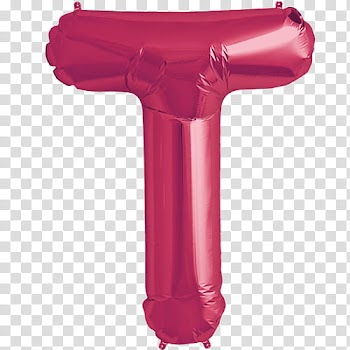 Cryba, pink T balloon transparent background PNG clipart