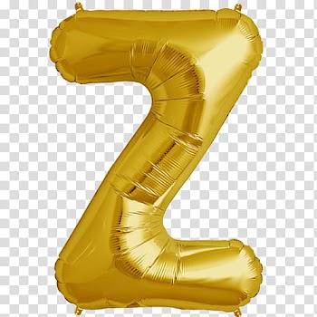 Cryba, yellow Z plastic balloon transparent background PNG clipart