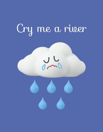 Crying cloud flyer template, sad | Free Vector Template - rawpixel