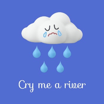 Crying cloud Instagram post template, | Free PSD Template - rawpixel