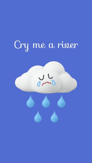 Crying cloud Instagram story template, | Free PSD Template - rawpixel