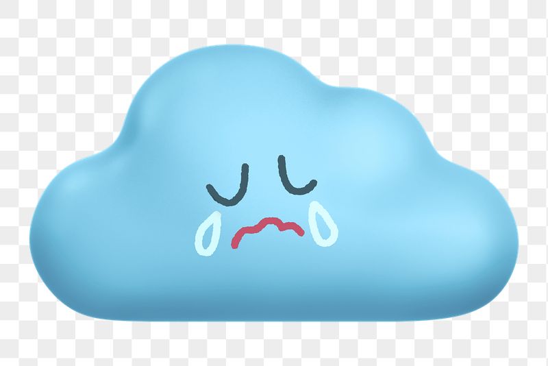 Crying cloud png sticker, 3D | Free PNG - rawpixel