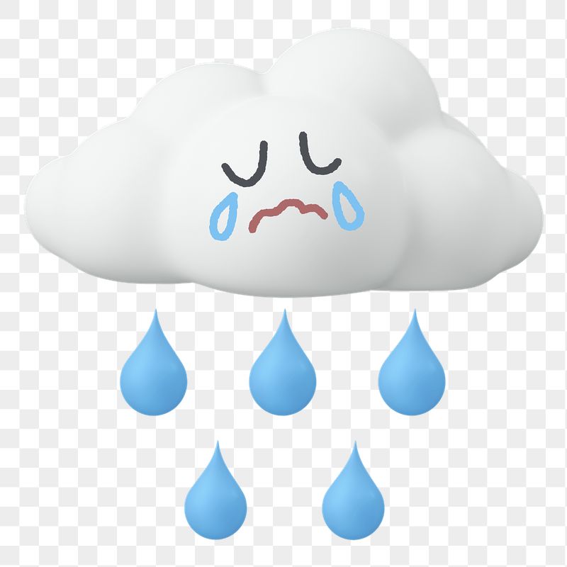 Crying cloud png sticker, 3D | Free PNG - rawpixel