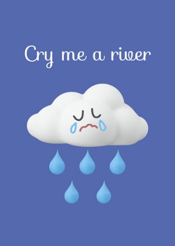 Crying cloud poster template, sad | Free PSD Template - rawpixel