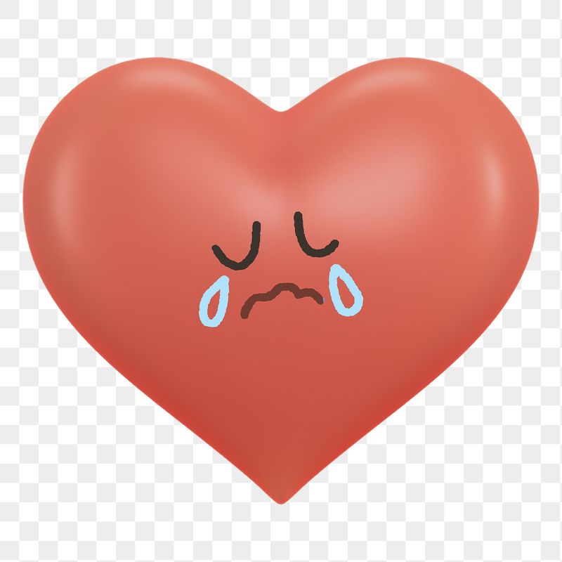 Crying heart png sticker, 3D | Free PNG - rawpixel