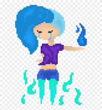 Crying Majestic Girl Pixel Art By Meelearcher - Crying Pixel Girl