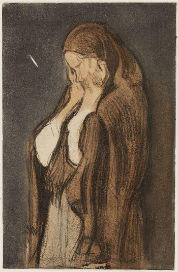 Crying woman, 1907, by Magnus | Free Photo - rawpixel