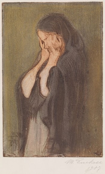 Crying woman, 1907, by Magnus | Free Photo - rawpixel