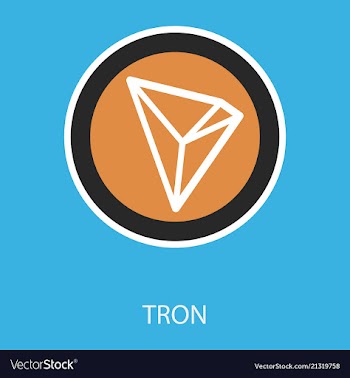 Crypto coin icon on isolated white background vector image
