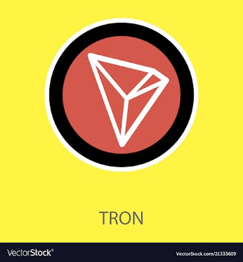 Crypto coin icon on isolated white background vector image