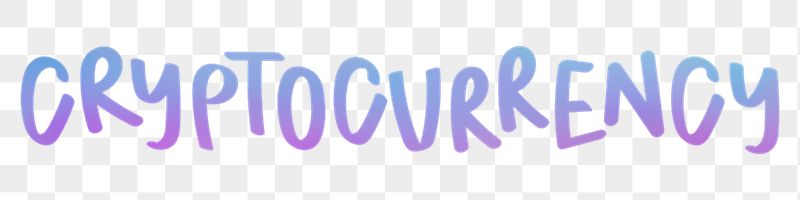 Cryptocurrency png word sticker typography, | Free PNG - rawpixel