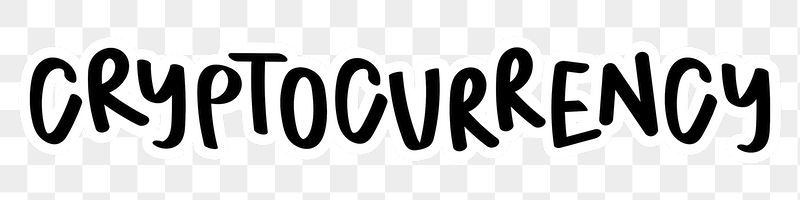 Cryptocurrency png word sticker typography, | Free PNG - rawpixel