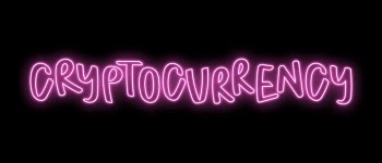 Cryptocurrency word, neon typography psd | Free PSD - rawpixel