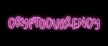 Cryptocurrency word, neon typography vector | Free Vector - rawpixel